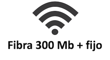 tarifas fibra 300 mb + fijo, fibra + fijo 300 mb, oferta fibra 300 mb