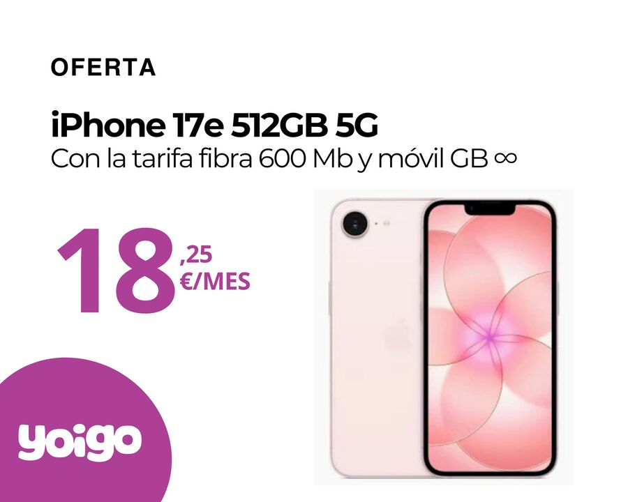 Iphone 17e rosa 512GB