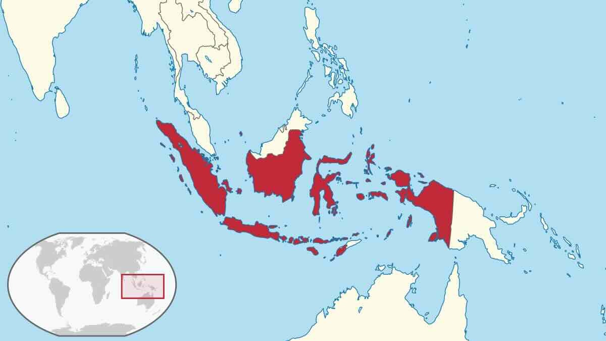 mapa de indonesia