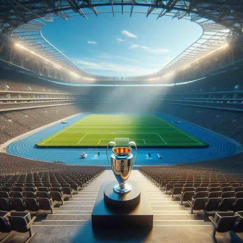 Imagen Champions league estadio y copa campeon